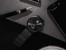 Załaduj obraz w przeglądarce galerii, Męski zegarek na rękę z bransoletą typu Milanaise 41mm