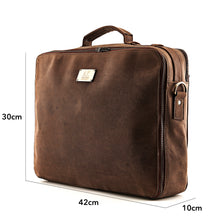 Załaduj obraz w przeglądarce galerii, A.P. Donovan Büffelleder Aktentasche Braun