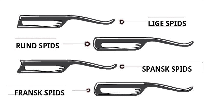 A.P. Donovan straight razor head shapes A.P. Donovan straight razor head shapes