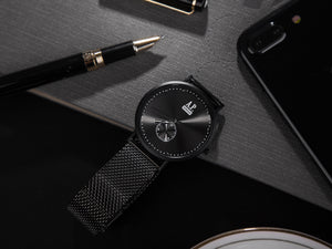 Mænds armbåndsur med Milanaise armbånd 41mm
