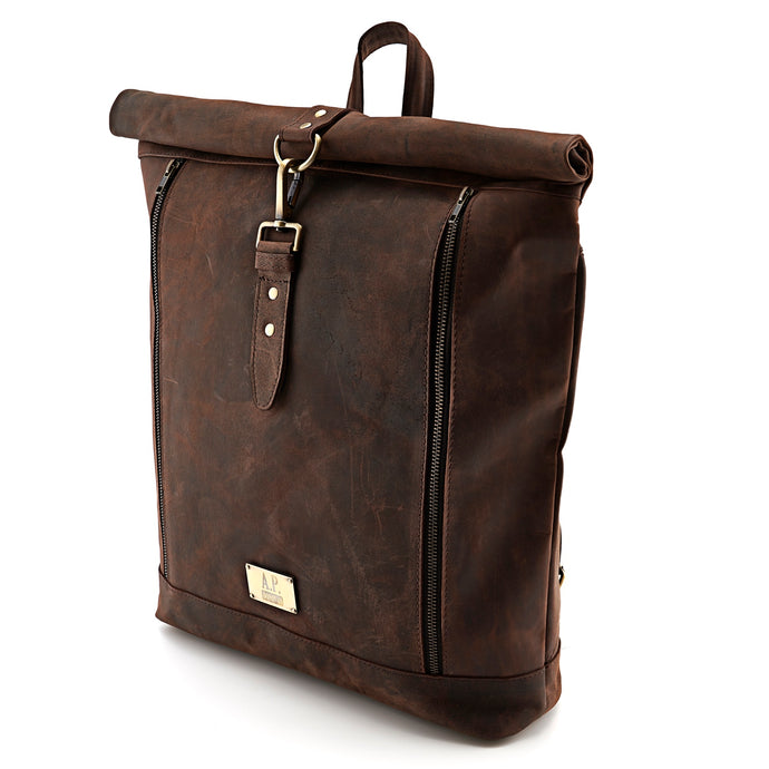 Leder Fahrradrucksack 
