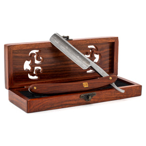 A.P. Donovan Damast - 7/8" Rasiermesser Mahagoni