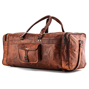 Sac à pied en cuir de chèvre