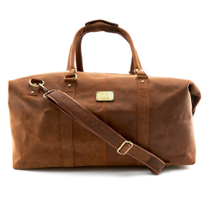 A.P. Donovan Reisetasche aus Büffelleder | braun
