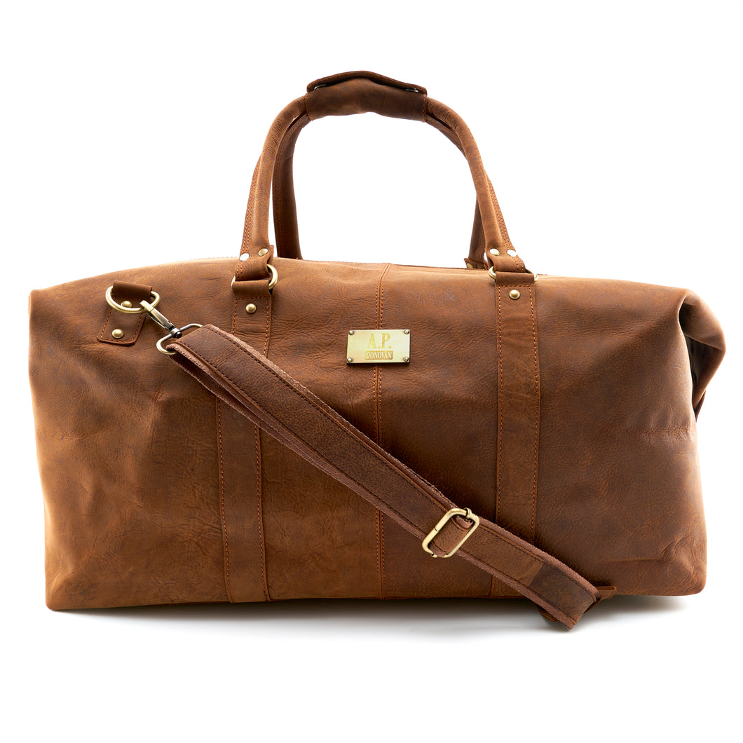 A.P. Donovan Reisetasche aus Büffelleder | braun