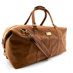 A.P. Donovan Reisetasche aus Büffelleder | braun