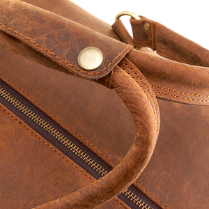 A.P. Donovan Reisetasche aus Büffelleder | braun