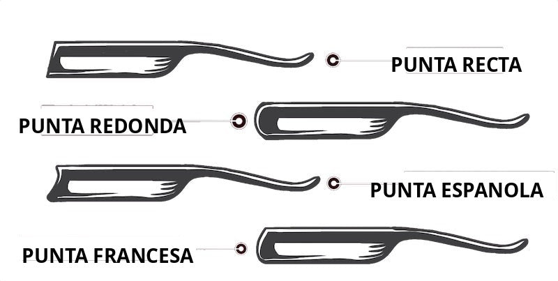 A.P. Donovan straight razor head shapes